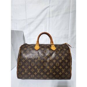 Authentic Louis Vuitton Speedy 35 Bag Brown